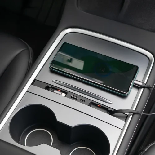 Phone Charging Station ~ Model Y (2022-2024) / Model 3 (2021-2023)